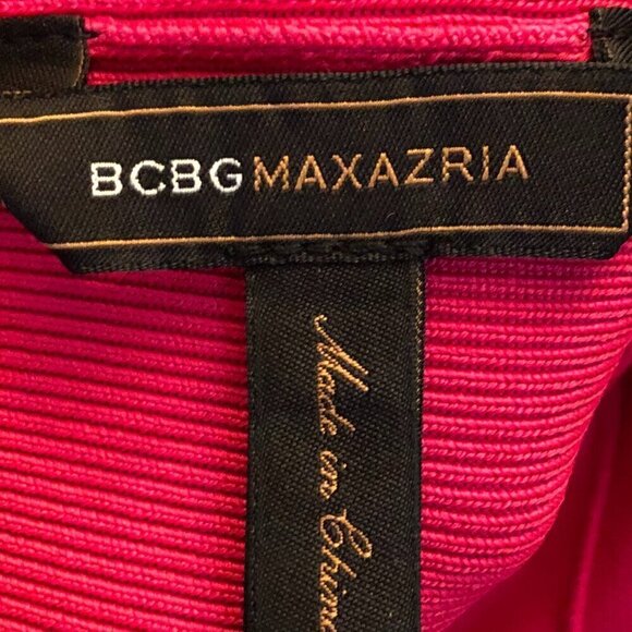 BCBGMAXAZRIA Bandage Red Mini Skirt Size XS EUC CLOSET CLEAR-OUT! - Picture 8 of 9